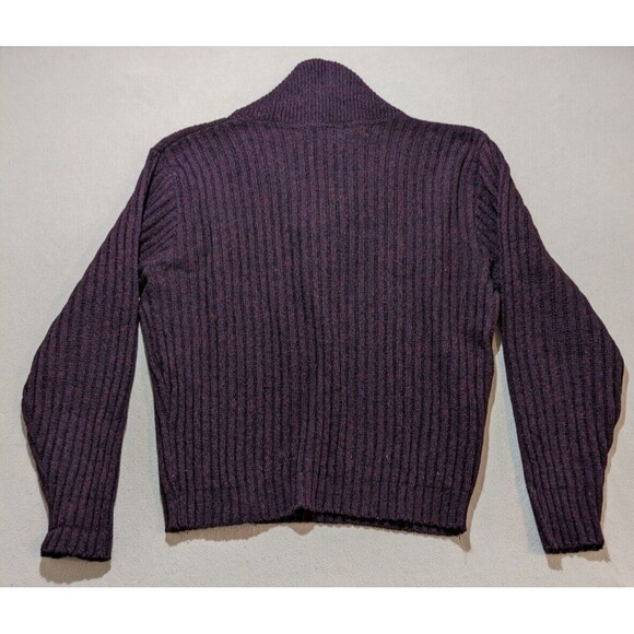 Vintage 1960s Pilgrim by Sears Lambs Wool Knit Shawl collar Sweater - Picture 2 of 9